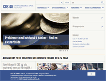 Tablet Screenshot of cbs.dk